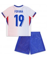 Francie Youssouf Fofana #19 Venkovní dres pro děti ME 2024 Krátký Rukáv (+ trenýrky)